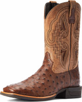 Ariat Men's Boots - Dagger Full Quill Ostrich - Dark Tobacco / Tanning Ariat Men's Boots - Dagger Full Quill Ostrich - Dark Tobacco / Tanning
