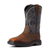 Ariat Men's Work Boots - WorkHog XT Cottonwood - Brown Oiled Rowdy / Midnight Blue Ariat Men's Work Boots - WorkHog XT Cottonwood - Brown Oiled Rowdy / Midnight Blue