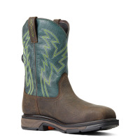 Ariat Men's Work Boots - WorkHog XT BOA H2O CT - Bruin Brown / Dark Forest Ariat Men's Work Boots - WorkHog XT BOA H2O CT - Bruin Brown / Dark Forest