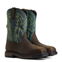 Ariat Men's Work Boots - WorkHog XT BOA H2O CT - Bruin Brown / Dark Forest Ariat Men's Work Boots - WorkHog XT BOA H2O CT - Bruin Brown / Dark Forest