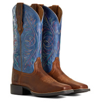 Ariat Women's Boots - Round Up Wide Square Toe Stretch Fit Western - Sassy Brown Ariat Women's Boots - Round Up Wide Square Toe Stretch Fit Western - Sassy Brown