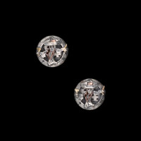 Vogt Men's Accessories - Cufflinks - "Johnny Bones" Lucky 7 - Sterling Silver /14K Gold Vogt Men's Accessories - Cufflinks - "Johnny Bones" Lucky 7 - Sterling Silver /14K Gold