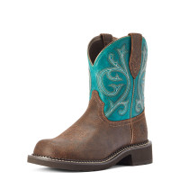 Ariat Women's Boots - Fatbaby Heritage - Worn Hickory / Shamrock Ariat Women's Boots - Fatbaby Heritage - Worn Hickory / Shamrock