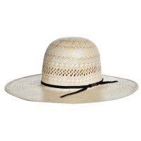 American Hat Straw - 845 - Poli Rope Fancy Weave & Vent / 2 Cord Whiskey American Hat Straw - 845 - Poli Rope Fancy Weave & Vent / 2 Cord Whiskey