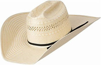 American Hat Straw - 845 - Poli Rope Fancy Weave & Vent / 2 Cord Whiskey American Hat Straw - 845 - Poli Rope Fancy Weave & Vent / 2 Cord Whiskey