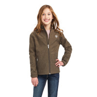 Ariat Kid's Jacket - Unisex New Team Softshell - Banyan Bark Heather Ariat Kid's Jacket - Unisex New Team Softshell - Banyan Bark Heather