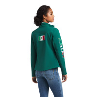 Ariat Women's Jacket - Classic Team Softshell - Mexico / Verde - Water Resistant Ariat Women's Jacket - Classic Team Softshell - Mexico / Verde - Water Resistant
