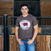 Lazy J Ranchwear Accessories - Original Logo -  Heather Brown T-Shirt Lazy J Ranchwear Accessories - Original Logo -  Heather Brown T-Shirt