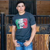 Lazy J Ranchwear Accessories - Mexico Elevation - Charcoal T-Shirt Lazy J Ranchwear Accessories - Mexico Elevation - Charcoal T-Shirt