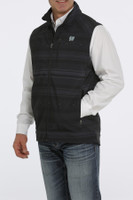 Cinch Men's Vest - Aztec Bonded Vest - Black Cinch Men's Vest - Aztec Bonded Vest - Black