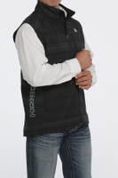 Cinch Men's Vest - Aztec Bonded Vest - Black Cinch Men's Vest - Aztec Bonded Vest - Black