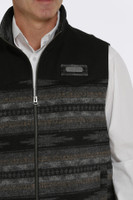 Cinch Men's Vest - Concealed Carry Wooley Vest - Black / Grey Cinch Men's Vest - Concealed Carry Wooley Vest - Black / Grey