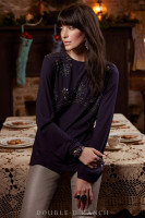 Double D Ranchwear Women’s - Dincan's Dancehall Tee - Blue Indigo Double D Ranchwear Women’s - Dincan's Dancehall Tee - Blue Indigo