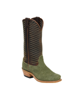 Fenoglio Men's Boots - Olive Green Roughout w/ Whiskey Byron Crunch Fenoglio Men's Boots - Olive Green Roughout w/ Whiskey Byron Crunch