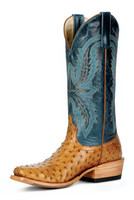 Macie Bean Women's Boot - Antique Saddle FQ Ostrich / Navy Macie Bean Women's Boot - Antique Saddle FQ Ostrich / Navy