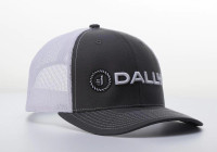 Dally Up Caps - Dally # 51 - Charcoal / White - Round & Text Logo