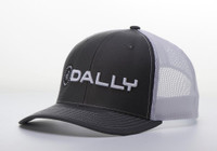Dally Up Caps - Dally # 51 - Charcoal / White - Round & Text Logo