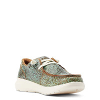 Ariat Women's Casuals - Hilo Stretch Lace - Vintage Turquoise / Floral Embossed