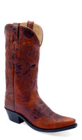 Jama Old West Women's Boots - Burnt Red - Snip Toe Jama Old West Women's Boots - Burnt Red - Snip Toe