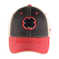 Black Clover Live Lucky Caps - Two Toned Vintage 4 - Black / Red / Stone