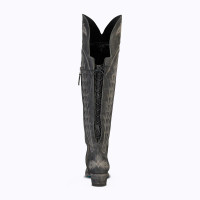 Lane Women's Boots - Lexington OTK - Stonewashed Black Lane Women's Boots - Lexington OTK - Stonewashed Black