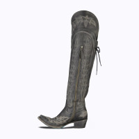 Lane Women's Boots - Lexington OTK - Stonewashed Black Lane Women's Boots - Lexington OTK - Stonewashed Black