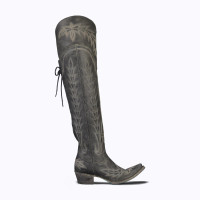Lane Women's Boots - Lexington OTK - Stonewashed Black Lane Women's Boots - Lexington OTK - Stonewashed Black