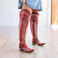 Lane Women's Boots - Lexington OTK - Smoldering Red Lane Women's Boots - Lexington OTK - Smoldering Red