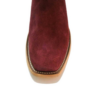 Macie Bean Women's Boot - Suede - Burgundy / Bone Macie Bean Women's Boot - Suede - Burgundy / Bone