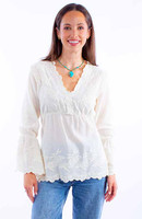 Scully Women's Shirt - Cantina Collection - Empire Style - Vanilla Scully Women's Shirt - Cantina Collection - Empire Style - Vanilla