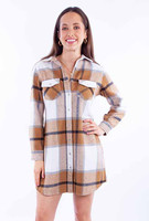 Scully Women's Dress - Honey Creek Collection - Plaid Flannel Scully Women's Dress - Honey Creek Collection - Plaid Flannel