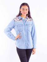 Scully Women's Shirt - Honey Creek Collection - Horse Print