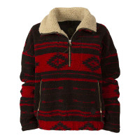 sTs Ranchwear Women's Jacket - Roxie Pullover - Red / Black Aztec sTs Ranchwear Women's Jacket - Roxie Pullover - Red / Black Aztec