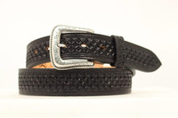 Nocona by M & F Western Products Men's Accessories - Hand Tooled Western Belt - Black Nocona by M & F Western Products Men's Accessories - Hand Tooled Western Belt - Black