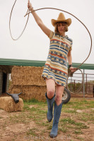 Double D Ranchwear Women’s Dress - Cow Champ