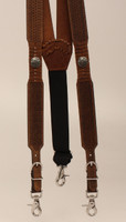 Nocona by M & F Western Products Men's Accessories - Buffalo Concho Suspender - Medium Brown Nocona by M & F Western Products Men's Accessories - Buffalo Concho Suspender - Medium Brown