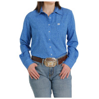 Cinch Women's Shirt - Arena Flex Button Up - Blue Cinch Women's Shirt - Arena Flex Button Up - Blue