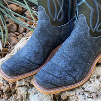 Olathe By Anderson Bean Men's Boots - Smooth Blue Elephant / Black Soft
