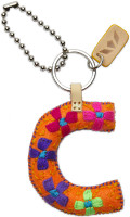 Consuela Accessories - Letter Charm - C - Orange