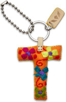 Consuela Accessories - Letter Charm - T - Orange