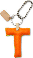 Consuela Accessories - Letter Charm - T - Orange