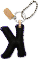 Consuela Accessories - Letter Charm - K - Black