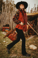 Double D Ranchwear Women’s Shirt - Midnight Garden