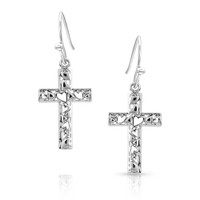 Montana Silversmith Accessories - Heartfelt Faith Cross Earrings