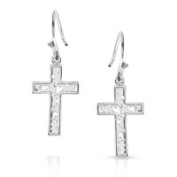 Montana Silversmith Accessories - Heartfelt Faith Cross Earrings Montana Silversmith Accessories - Heartfelt Faith Cross Earrings