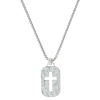 Montana Silversmith Accessories - Western Lace Cross Cut Out Token Necklace Montana Silversmith Accessories - Western Lace Cross Cut Out Token Necklace