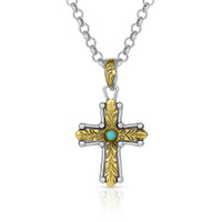 Montana Silversmith Accessories - At the Center of Faith Cross Necklace Montana Silversmith Accessories - At the Center of Faith Cross Necklace