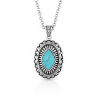 Montana Silversmith Accessories - Turquoise Magic Stamped Pendant Necklace Montana Silversmith Accessories - Turquoise Magic Stamped Pendant Necklace