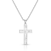 Montana Silversmith Accessories - Heartfelt Faith Cross Necklace Montana Silversmith Accessories - Heartfelt Faith Cross Necklace