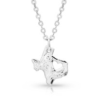 Montana Silversmith Accessories - I Heart Texas State Charm Necklace Montana Silversmith Accessories - I Heart Texas State Charm Necklace